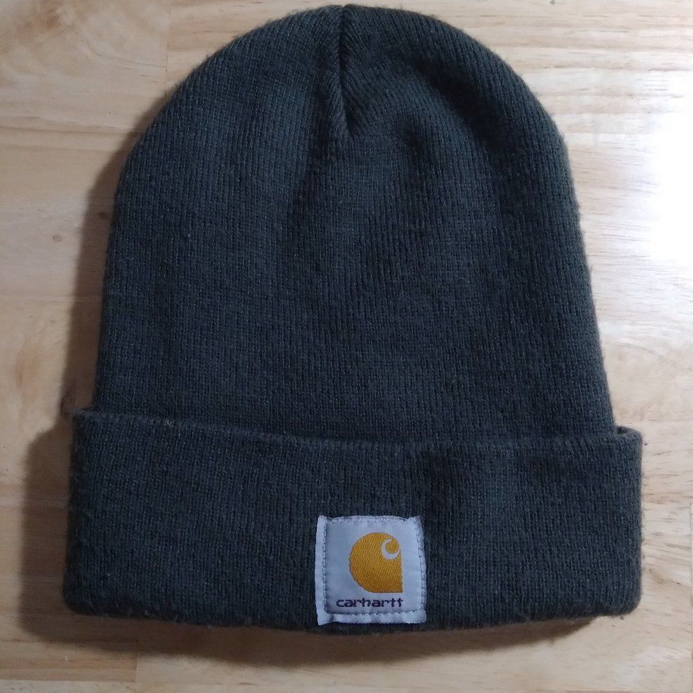 Vintage Carhartt Logo Beanie Winter Hat